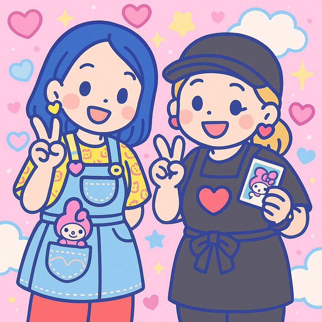 サンリオ風にしたら可愛くなった️

………作業頑張ってます！
休憩ーーー(｡´-д-)ふぅ...♡